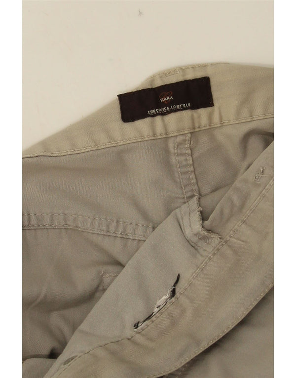 Zara Straight Casual Bukser til mænd W38 L33 Grå