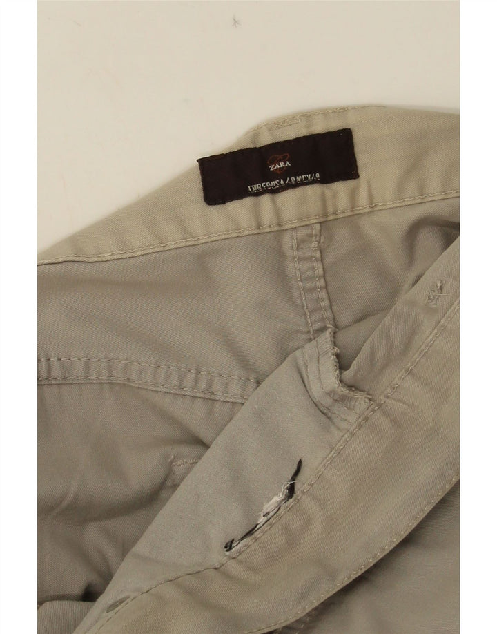 Zara Straight Casual Bukser til mænd W38 L33 Grå