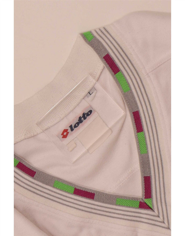 Lotto Herre Grafisk Vest Top Stor Hvid