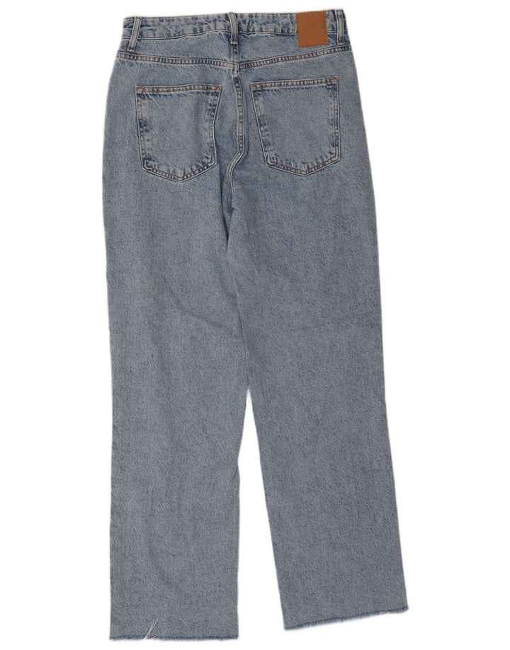 Zara Dame Straight Jeans EU 38 Small W28 L29 Blå Bomuld
