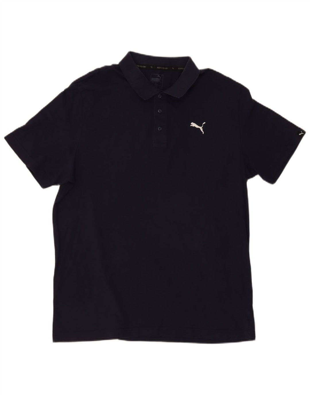 Puma Herre Polo Shirt Large Navy Blue