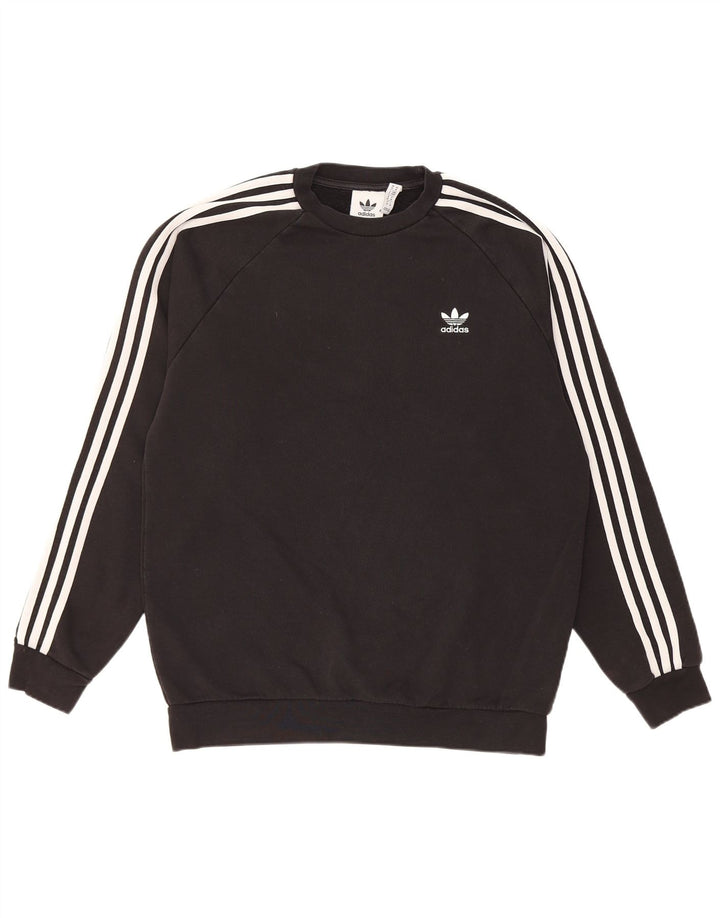 ADIDAS Sweatshirt til mænd Medium Sort bomuld
