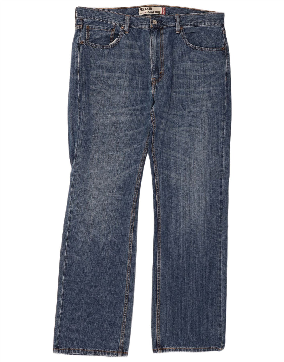 LEVI'S Herre 559 Relaxed Fit Straight Jeans W36 L32 Blå Bomuld