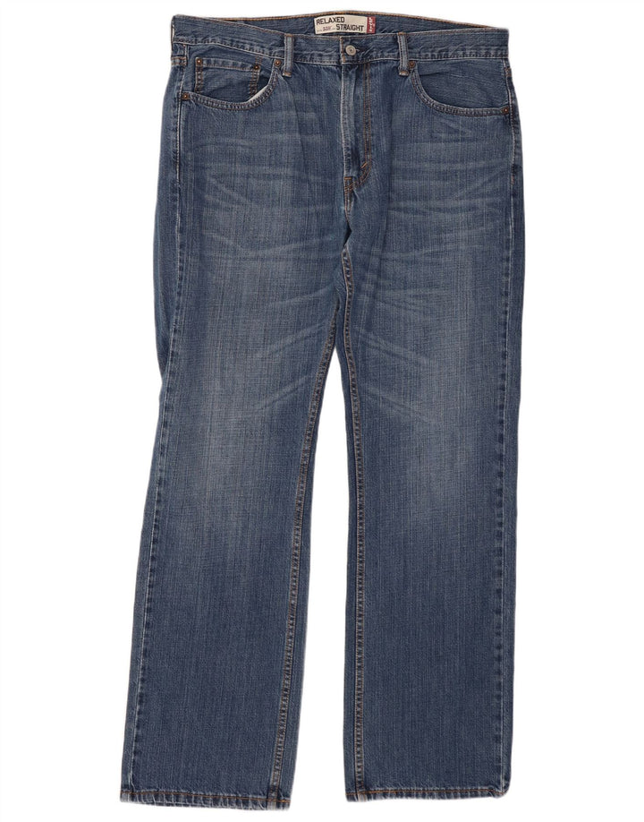 LEVI'S Herre 559 Relaxed Fit Straight Jeans W36 L32 Blå Bomuld