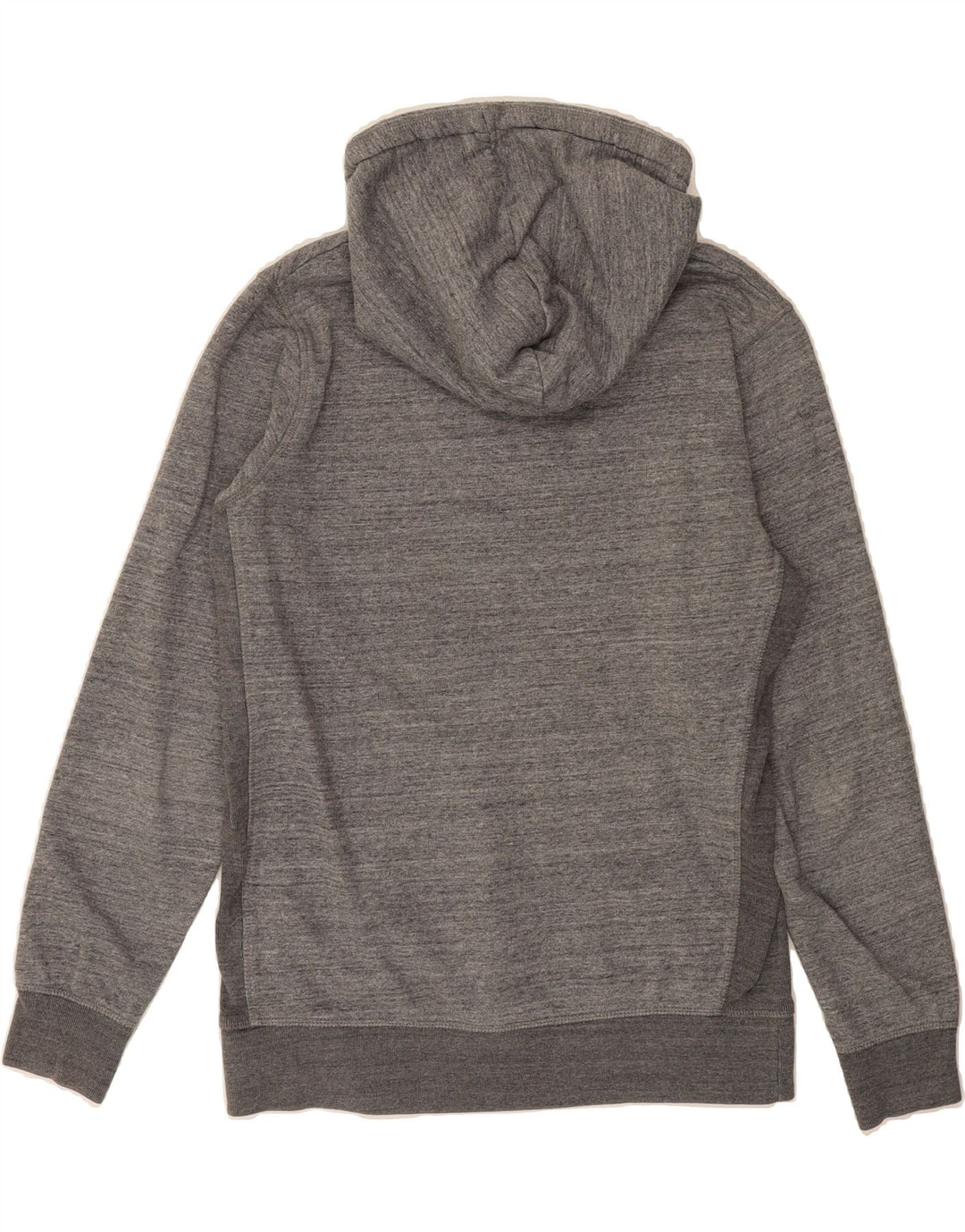 JACK & JONES Mens Hoodie Jumper Large Grey Flecked Cotton Vintage Jack & Jones and Second-Hand Jack & Jones from Messina Hembry 