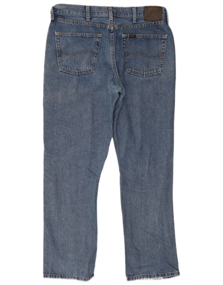 Lee Straight Jeans til mænd W34 L29 blå bomuld