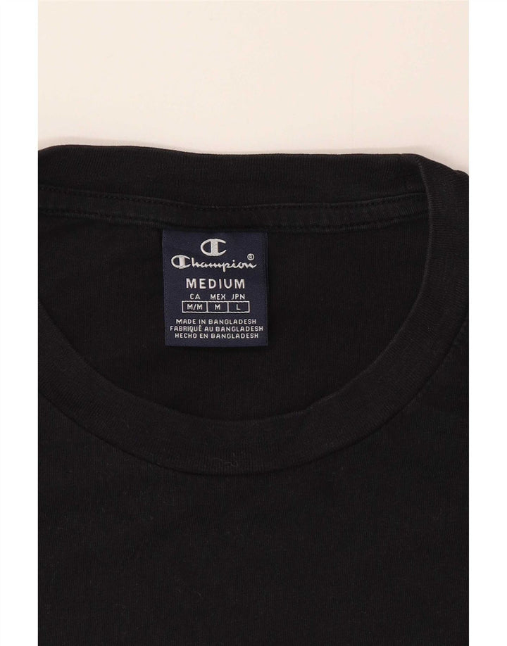 Champion Herre T-Shirt Top Medium Sort