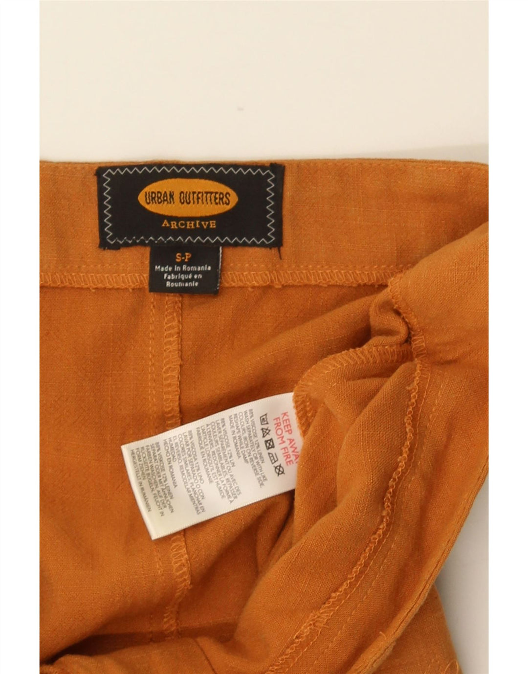 URBAN OUTFITTERS Mini Cargo-nederdel til kvinder Lille W30 brun viskose
