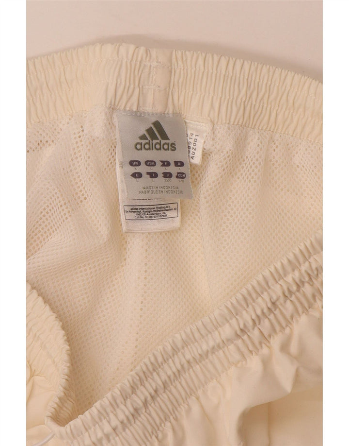 ADIDAS Herre Bermuda Sportshorts Large Off White Polyester
