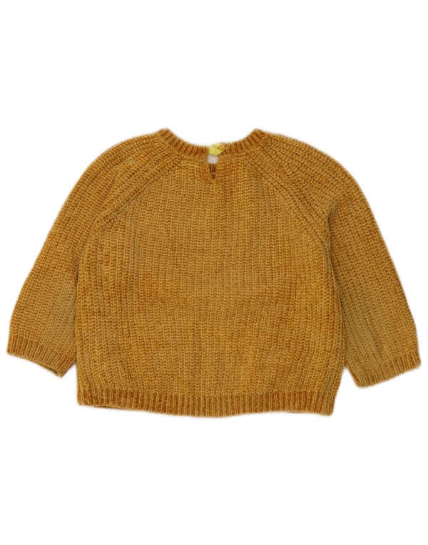 Zara Girls Crop Crew Neck sweater 4-5 år Gul