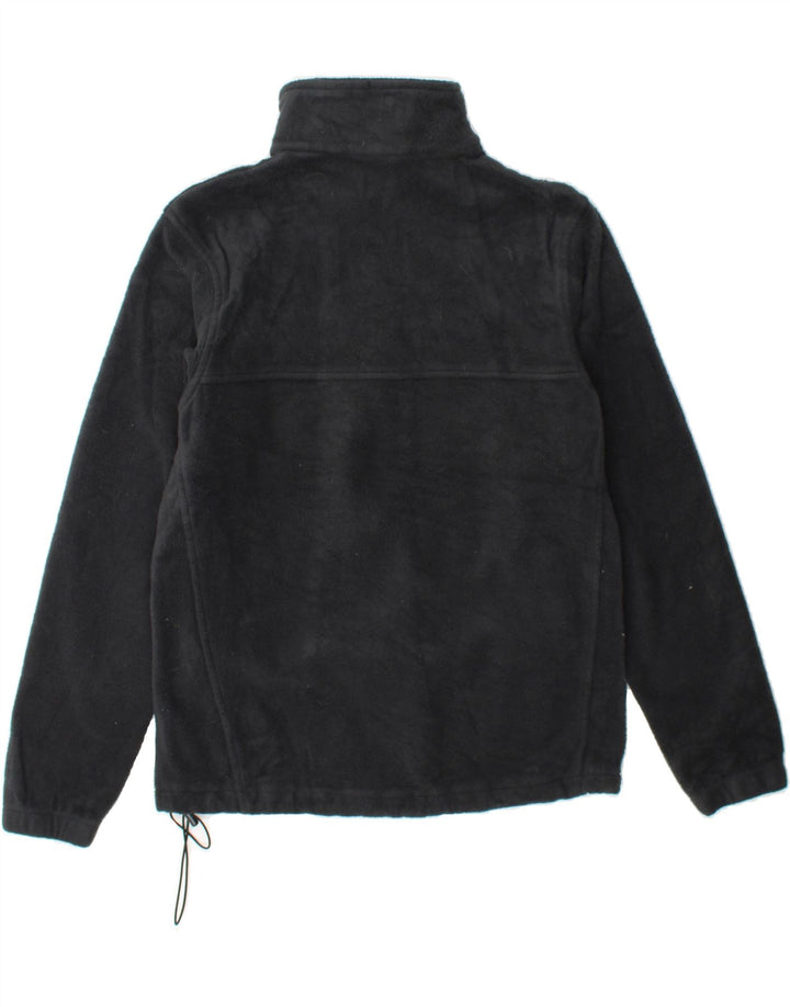 COLUMBIA Womens Fleece Jacket UK 14 Medium Black Polyester Vintage Columbia and Second-Hand Columbia from Messina Hembry 