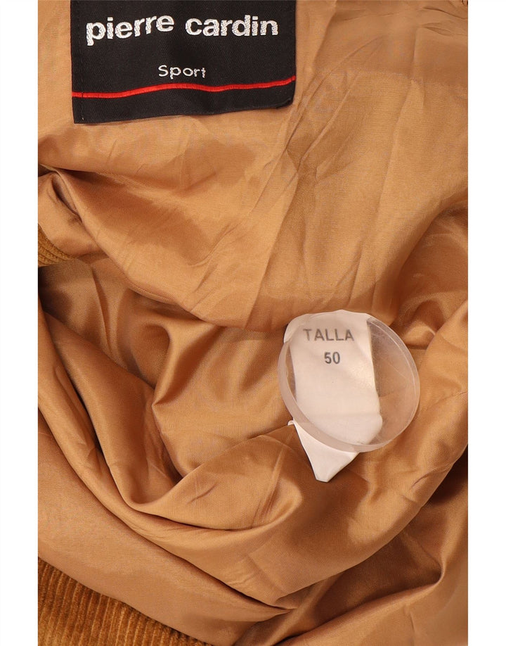 PIERRE CARDIN Herre 3-knaps Corduroy Blazerjakke IT 50 Stor Brun