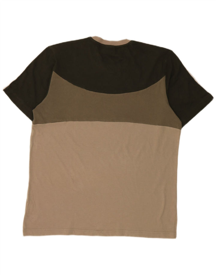 Adidas Herre T-Shirt Top Stor Khaki Colourblock