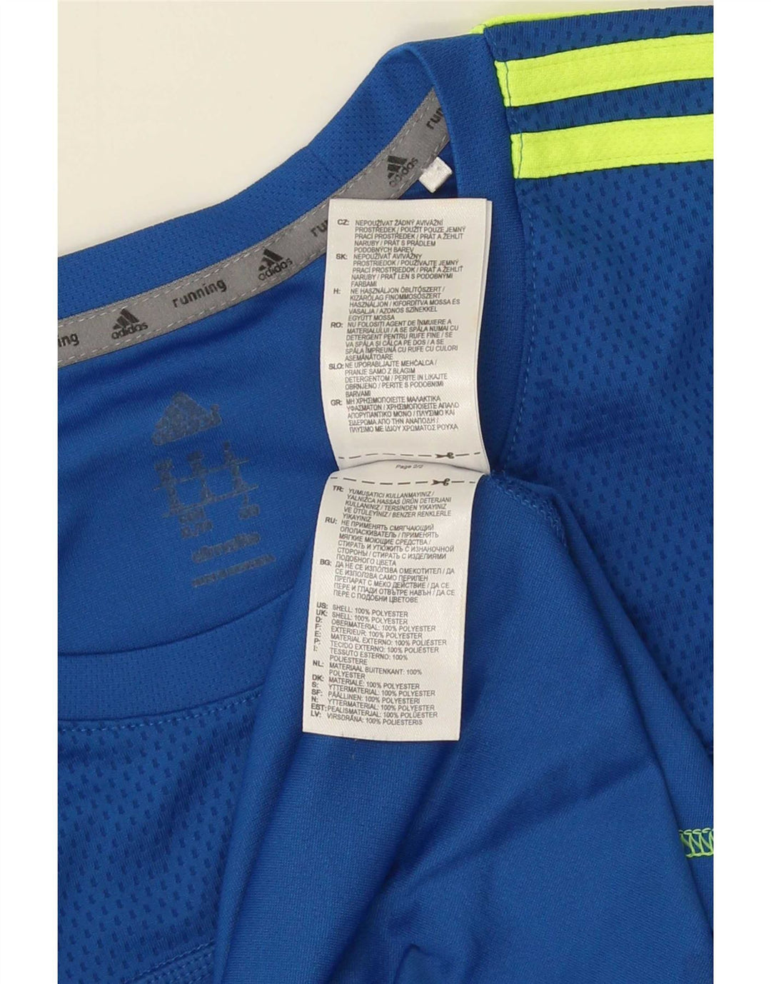 Adidas Herre Top Langærmet XL Blå Polyester