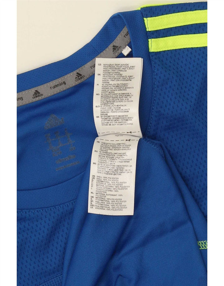 Adidas Herre Top Langærmet XL Blå Polyester
