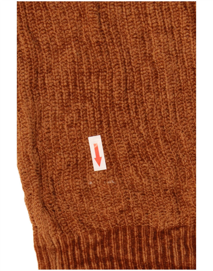 Zara Herre trøje med rund hals, stor brun