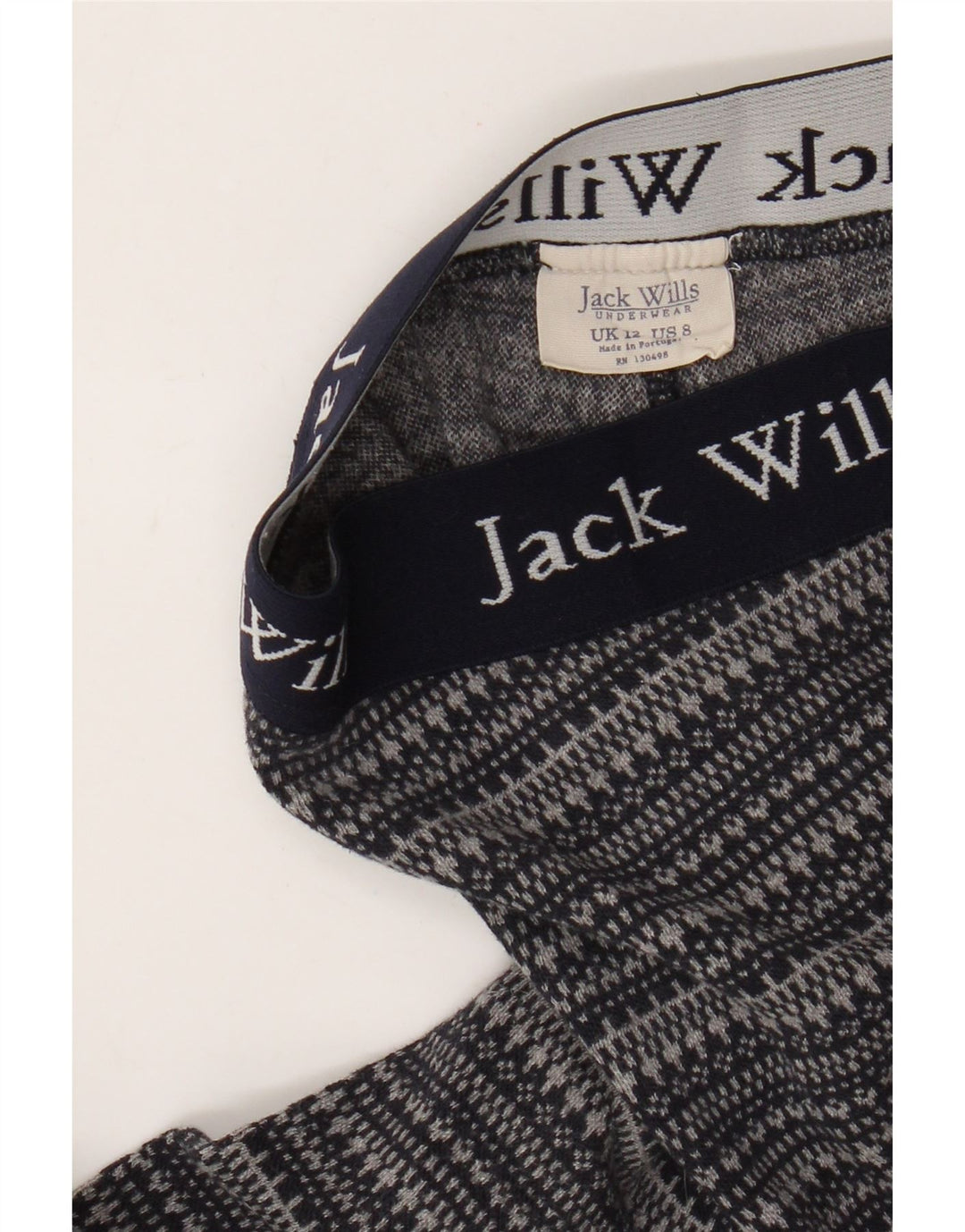Jack Wills Grafiske Leggings til kvinder UK 12 Mellem marineblå stribet bomuld
