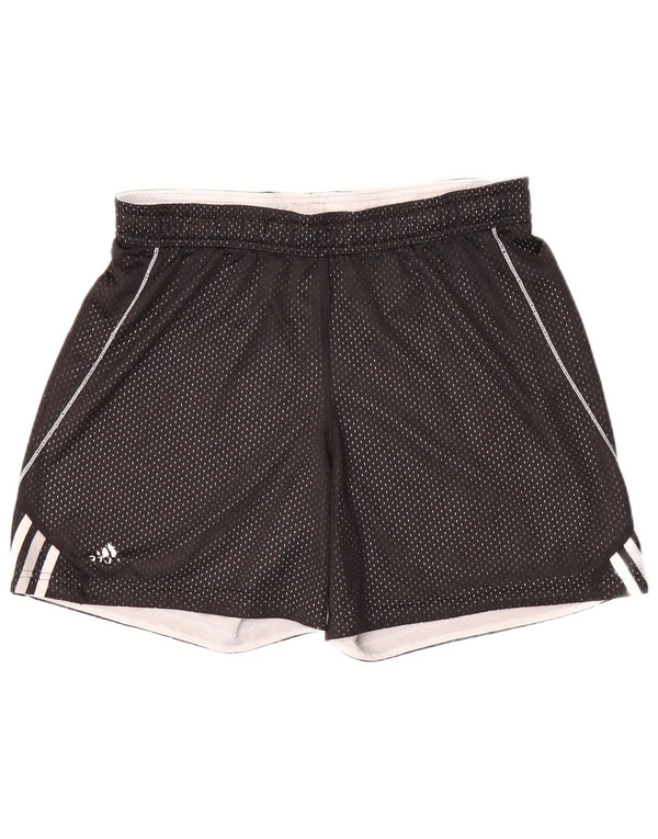 ADIDAS sportsshorts til kvinder UK 14 Medium Sort polyester