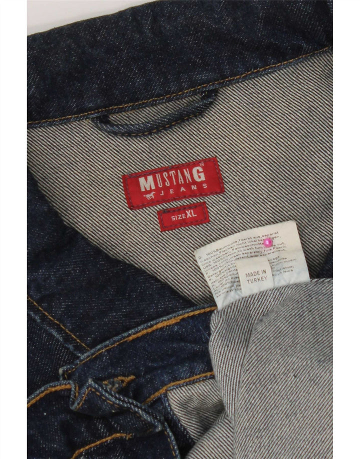 Mustang Herre denimjakke UK 42 XL Navy Blue Bomuld