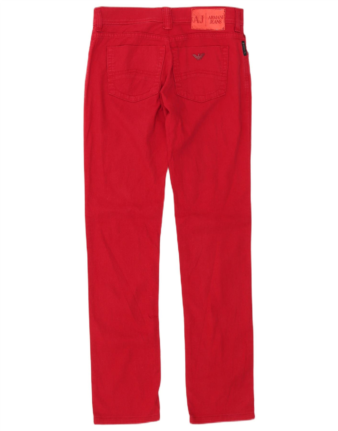 ARMANI Slim Jeans til kvinder W29 L30 rød bomuld