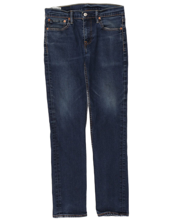 LEVI'S Dame 511 Slim Jeans W32 L29 Blå Bomuld