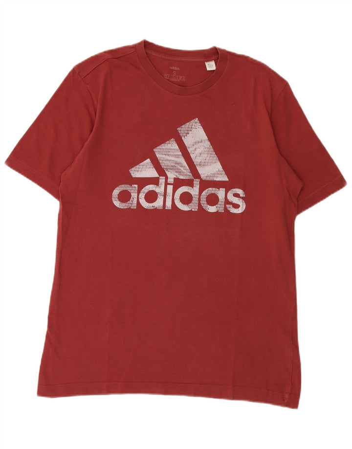 Adidas Herre grafisk T-shirt Top Lille rødbrun bomuld