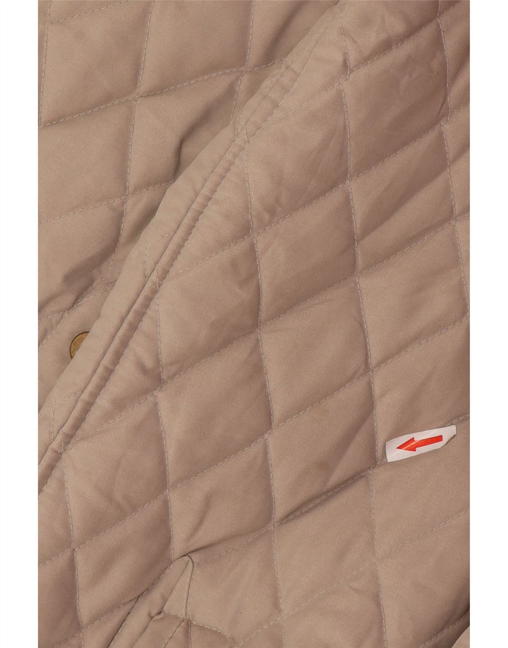 Nazareno Gabrielli Herre quiltet jakke UK 38 Medium Grey Polyester
