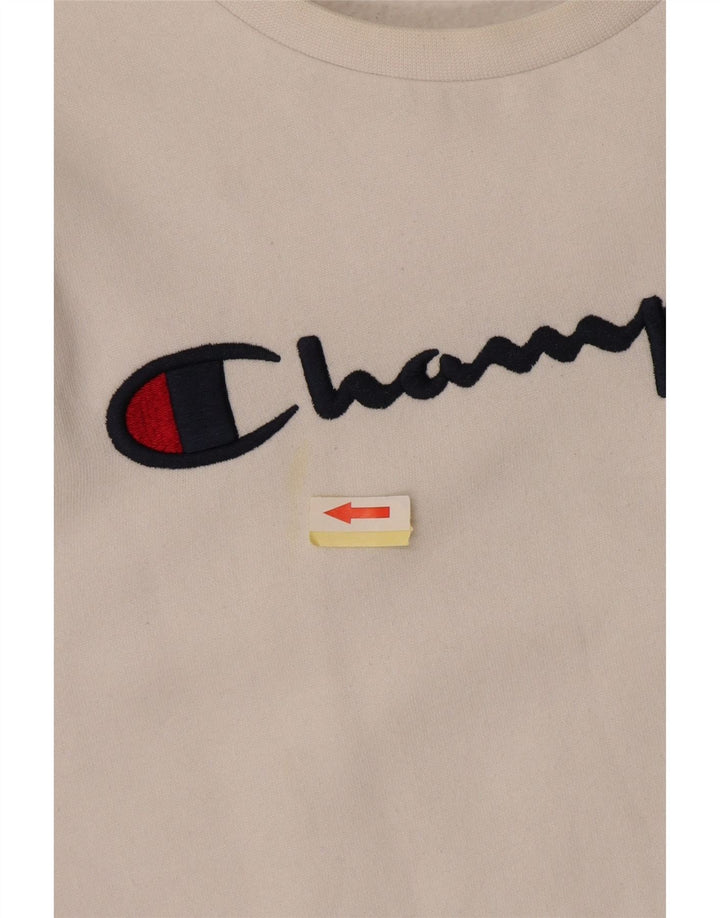 CHAMPION Drenge Grafisk Sweatshirt Jumper 11-12 år Stor Hvid