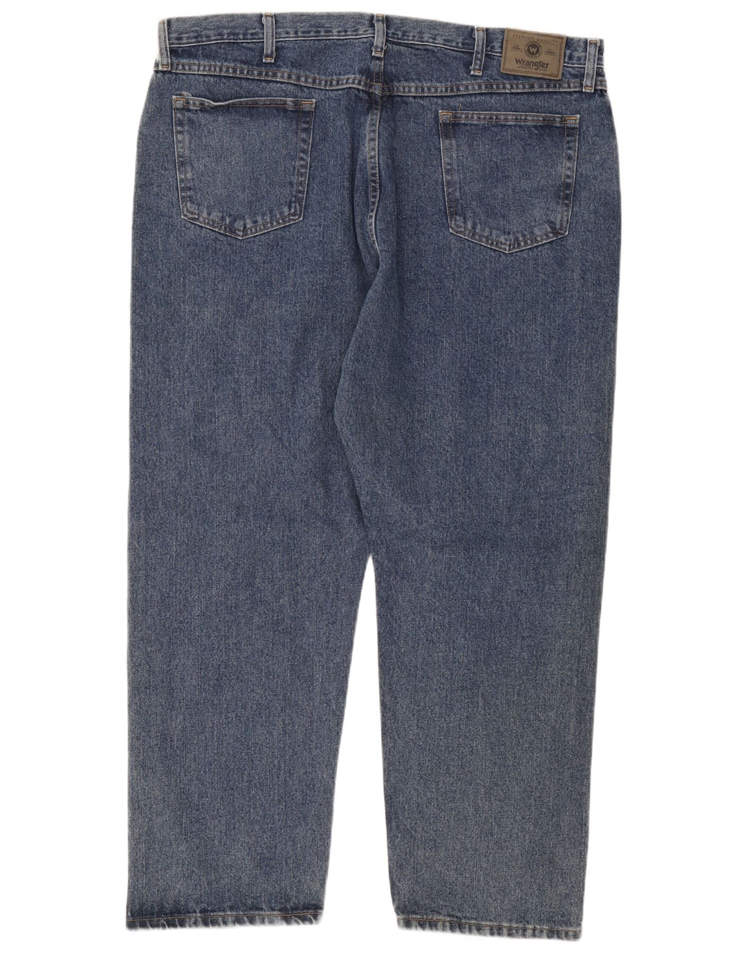 Wrangler Herre Relaxed Fit Tapered Jeans W42 L30 Blå Bomuld