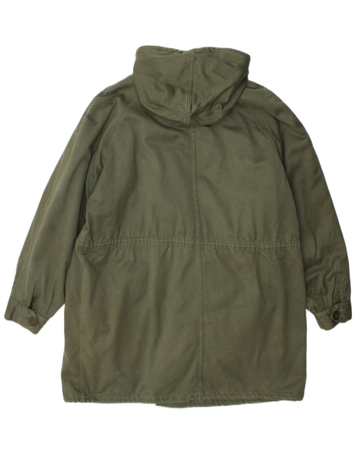 Vintage Herre Hooded Parka Jacket UK 40 Large Green