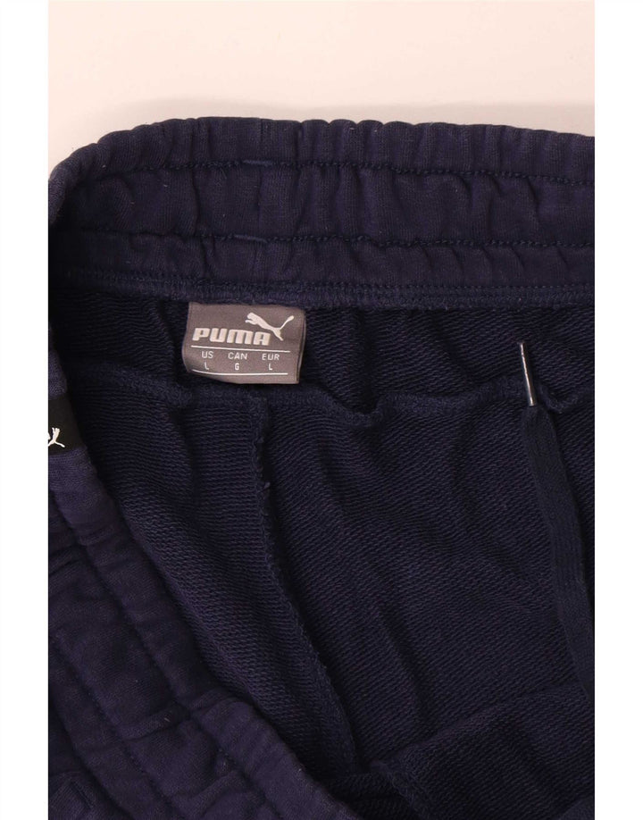 Puma Herre grafiske sportsshorts store marineblå
