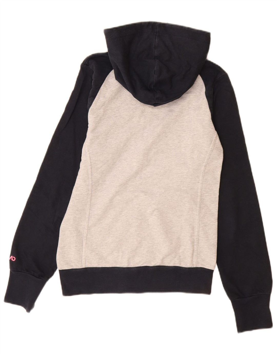 Nike hættetrøje med lynlås til kvinder UK 10 Small Grey Colourblock