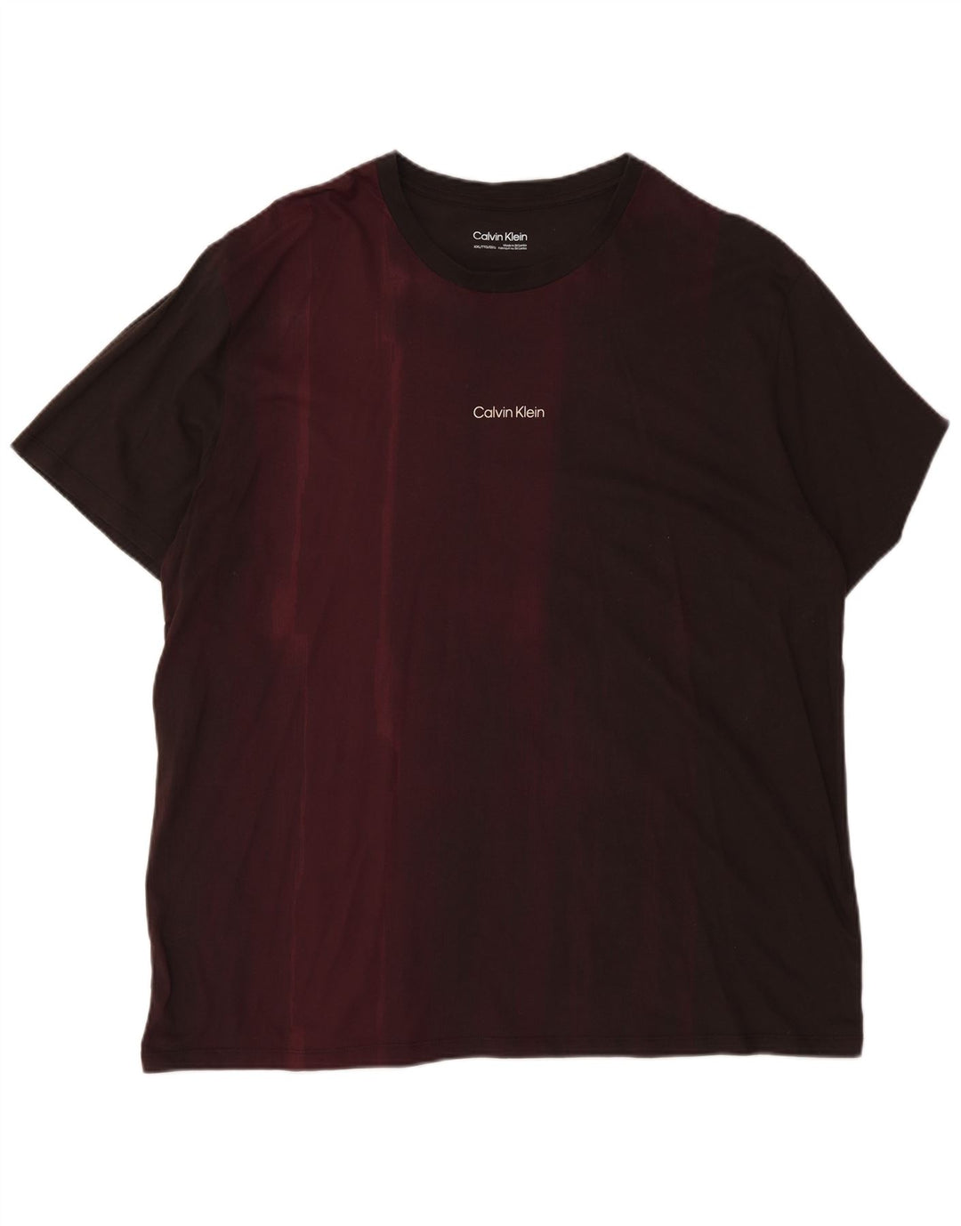 Calvin Klein Herre T-Shirt Top 2XL Burgundy