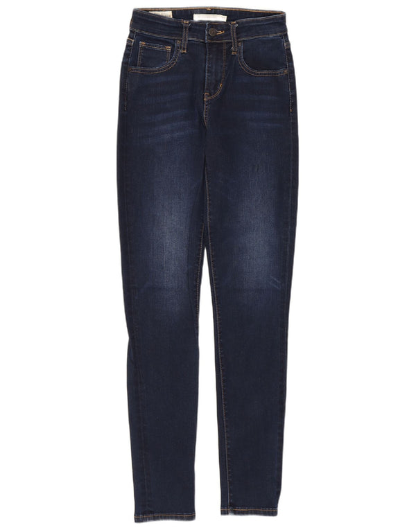 Levi's Dame 721 Skinny Jeans med høj talje W25 L29 Marineblå Bomuld