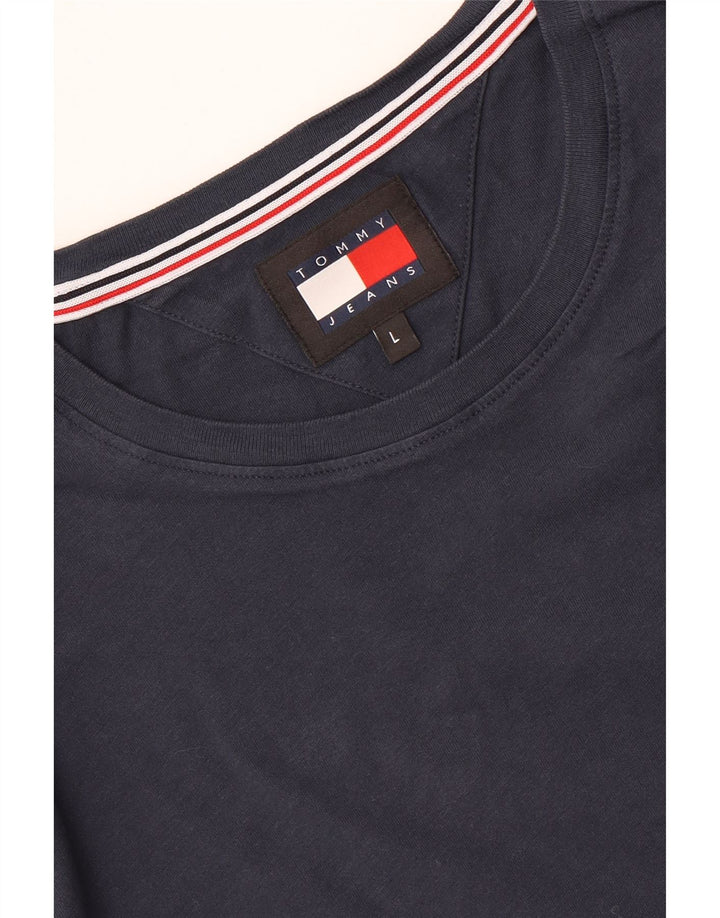 Tommy Hilfiger Herre T-Shirt Top Stor Marineblå