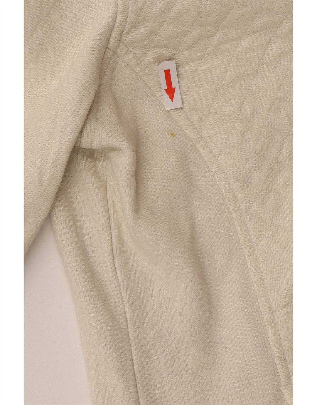 L.L.Bean Dame Oversized Zip Neck Sweatshirt Jumper UK 10 Small White