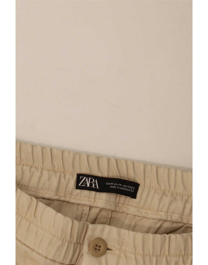 Zara Herre Tapered Chino Bukser Medium W30 L28 Beige