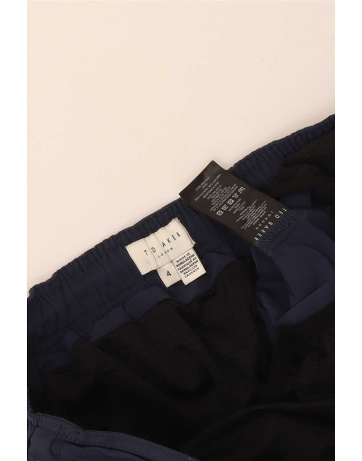 Ted Baker Badeshorts til mænd størrelse 4 Large Marineblå polyamid