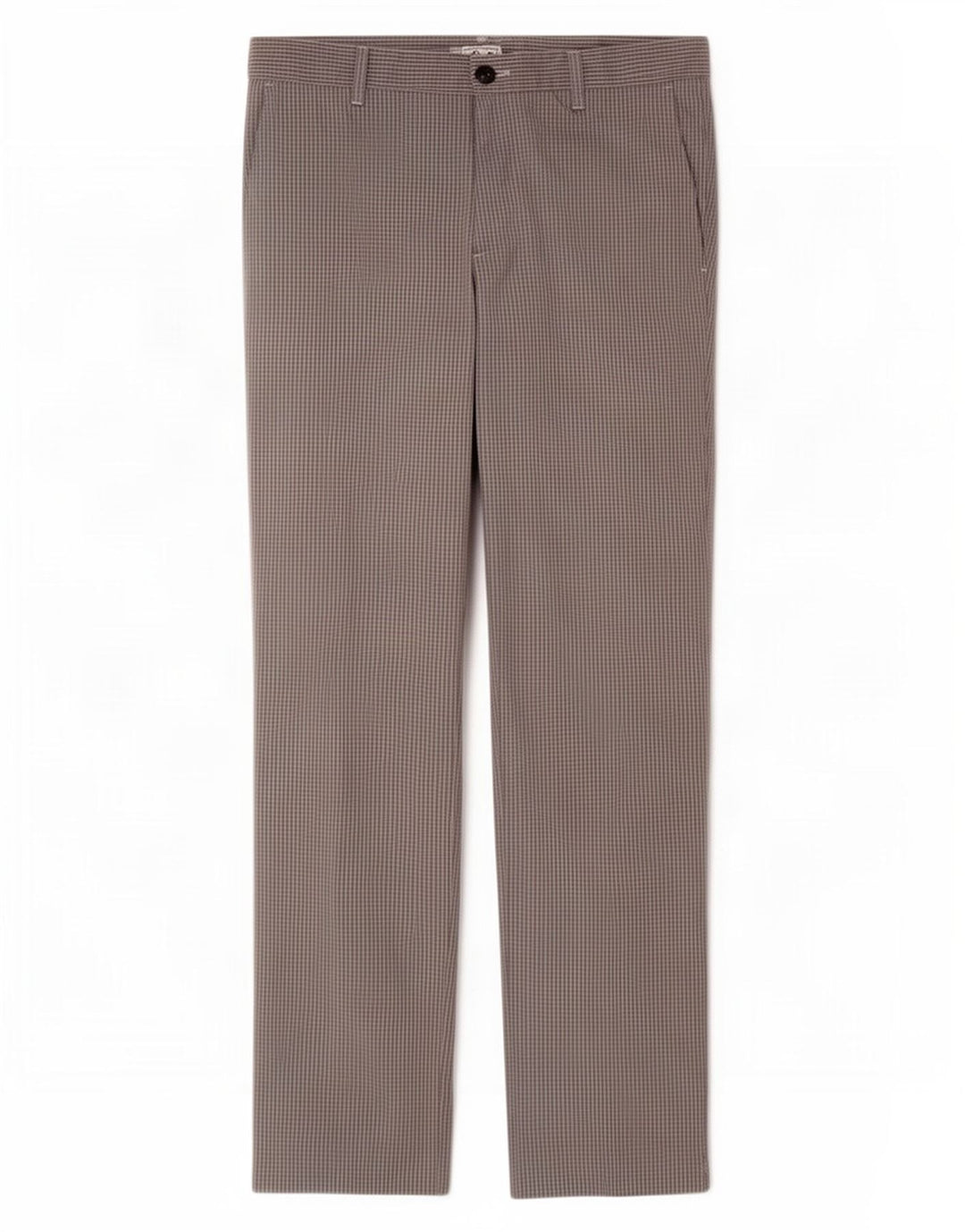 Adidas Straight Chino Bukser til mænd W32 L30 Grå Gingham Polyester