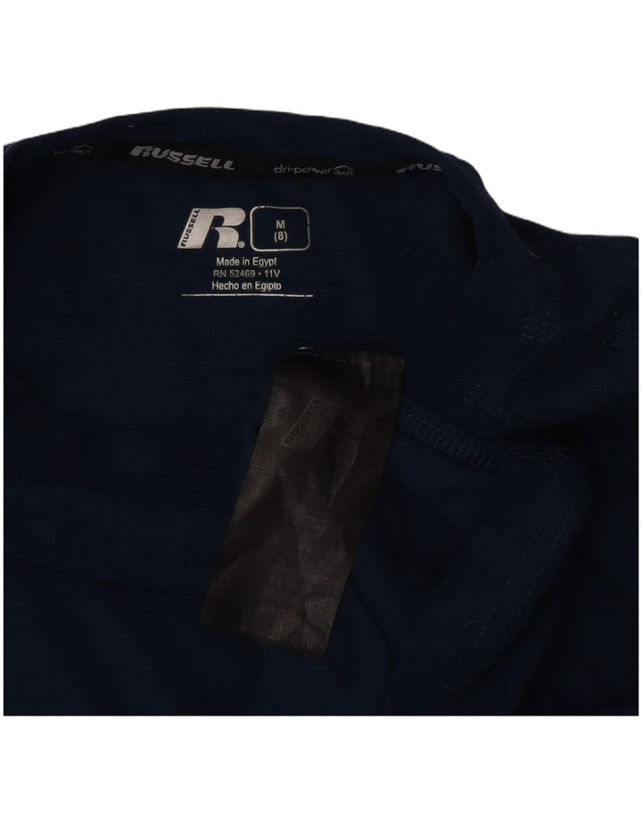Russell Athletic Boys Dri-Power Top Langærmet 7-8 år Medium Navy Blue