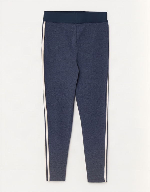 Adidas Dame Leggings UK 12/14 Medium Navy Blue Bomuld
