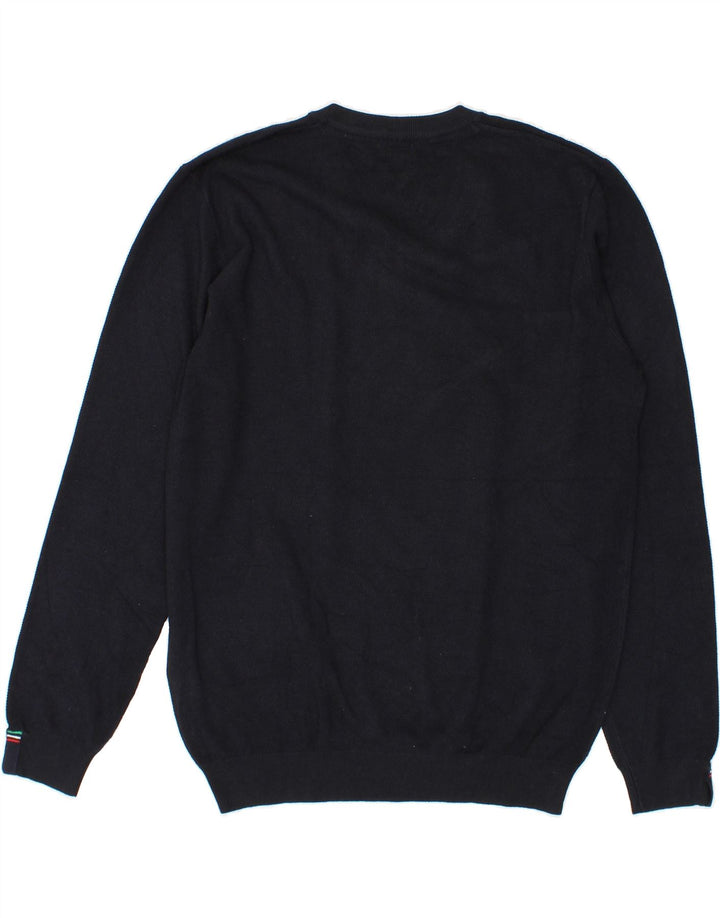 AVIREX Mens V-Neck Jumper Sweater 2XL Navy Blue Viscose Vintage Avirex and Second-Hand Avirex from Messina Hembry 