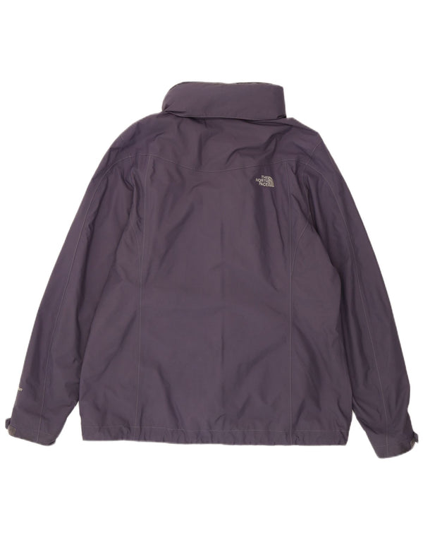 The North Face vindjakkejakke med hætte til kvinder UK 40 Stor lilla nylon