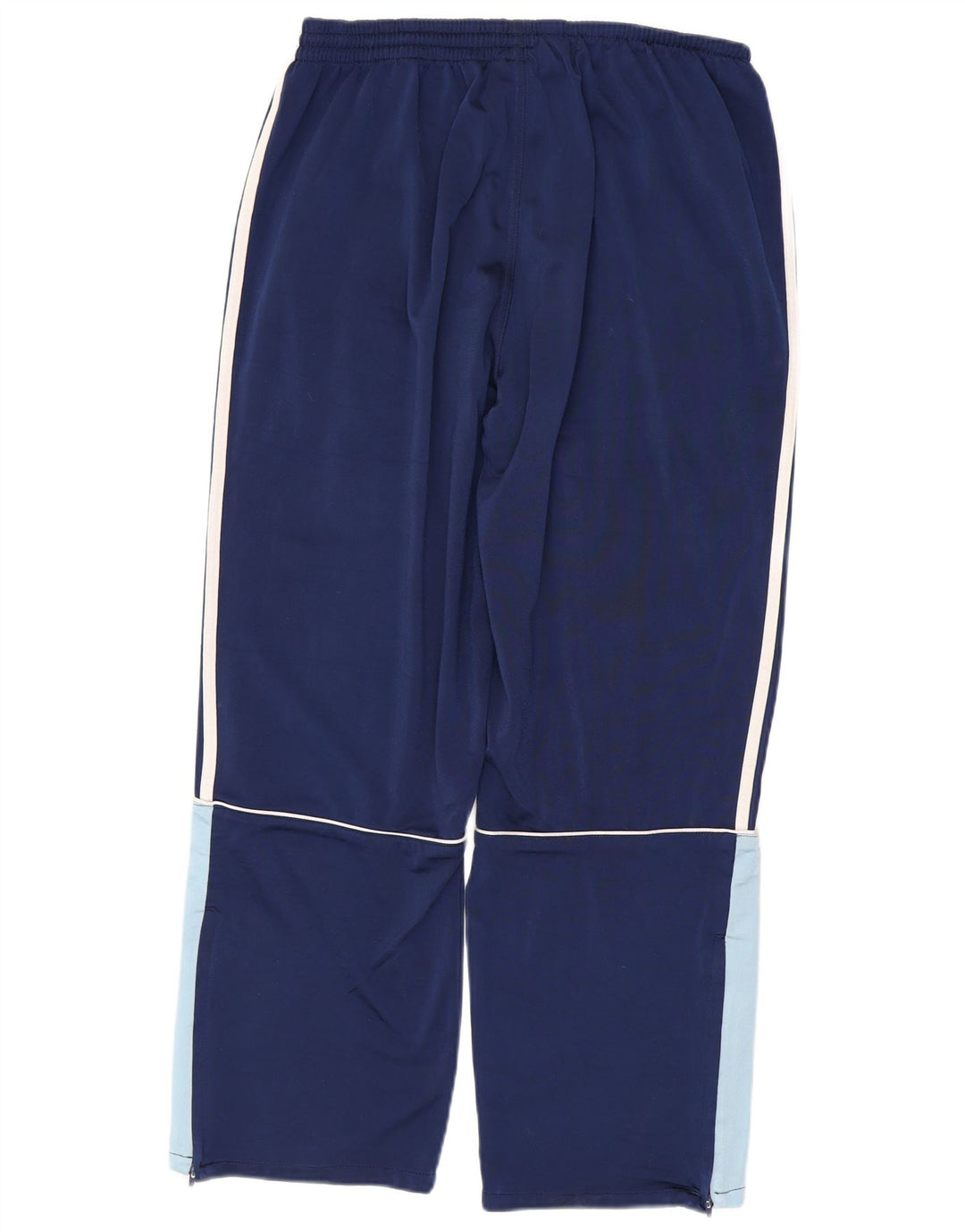 ADIDAS fuld træningsdragt til mænd UK 40/42 Medium Navy Blue Colourblock Polyester