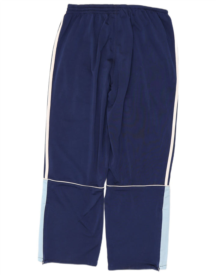 ADIDAS fuld træningsdragt til mænd UK 40/42 Medium Navy Blue Colourblock Polyester