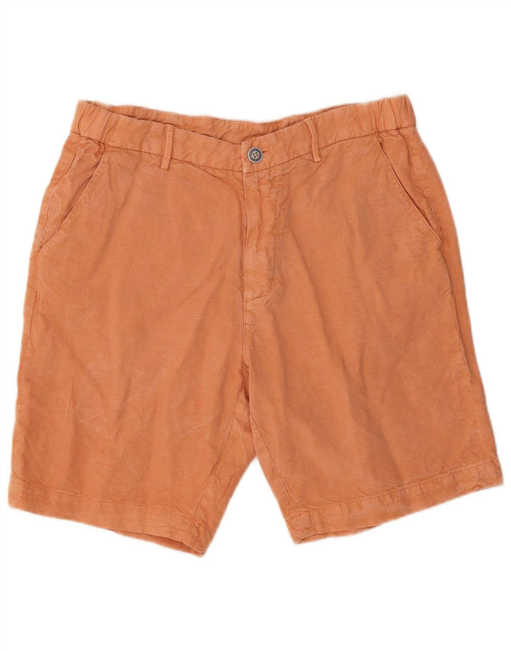 Massimo Dutti Herre Chino Shorts EU 42 Large W32 Orange Bomuld