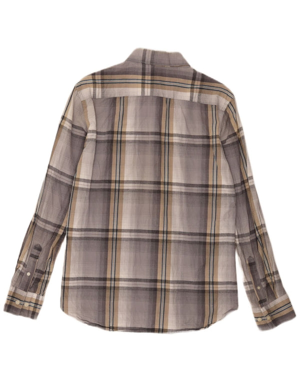 French Connection Mens Shirt Medium Grey Check Cotton