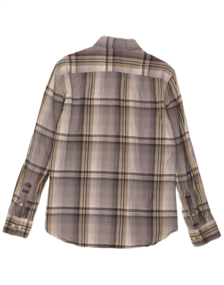 French Connection Herreskjorte mellemgrå ternet bomuld