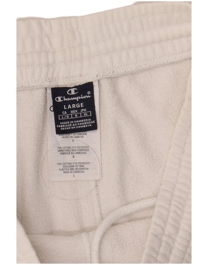 Champion Herre sportsshorts Large White Colourblock Bomuld