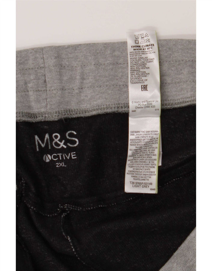 Marks & Spencer Herre Sportshorts 2XL Grå Bomuld